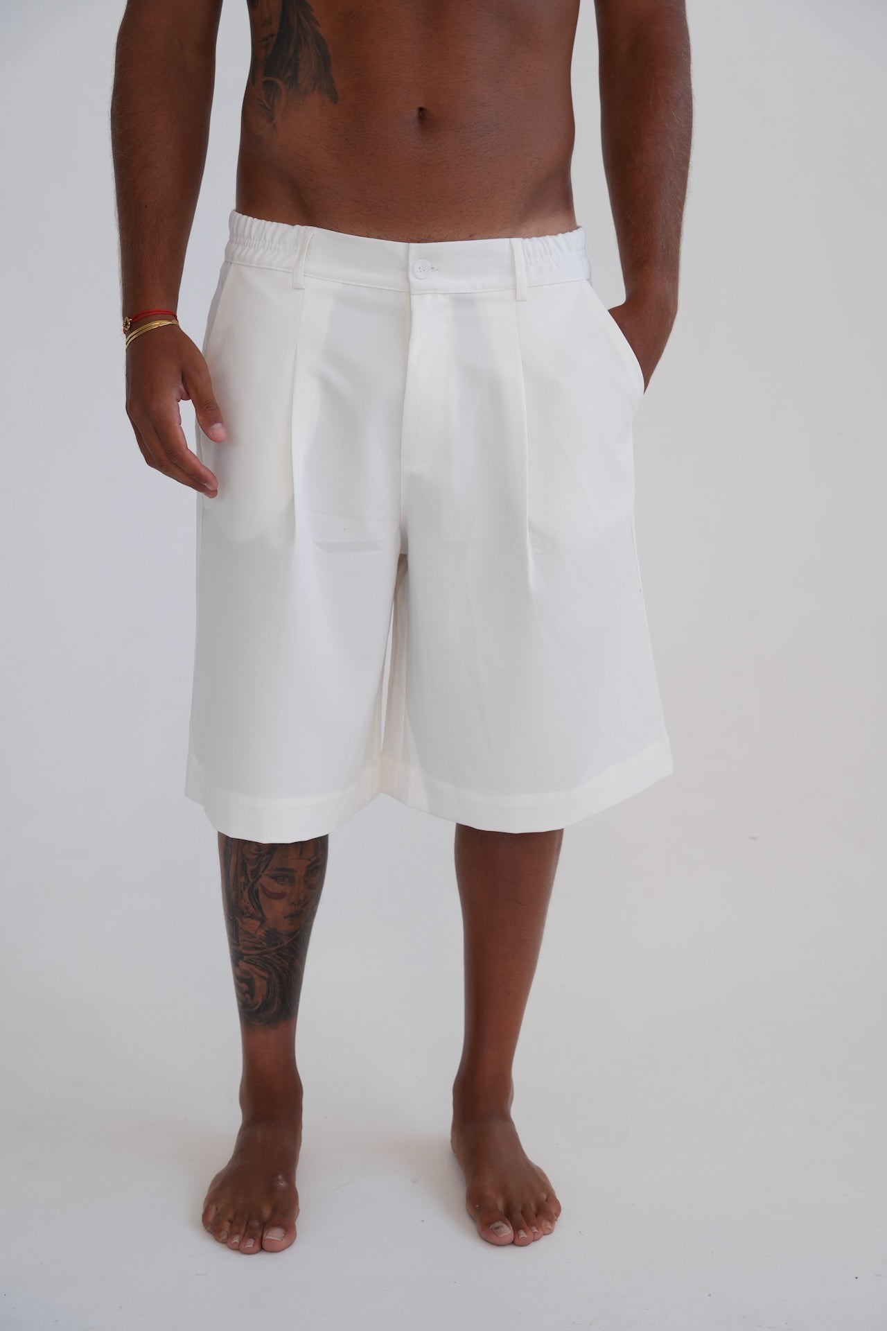 SUIT SHORTS - WHITE