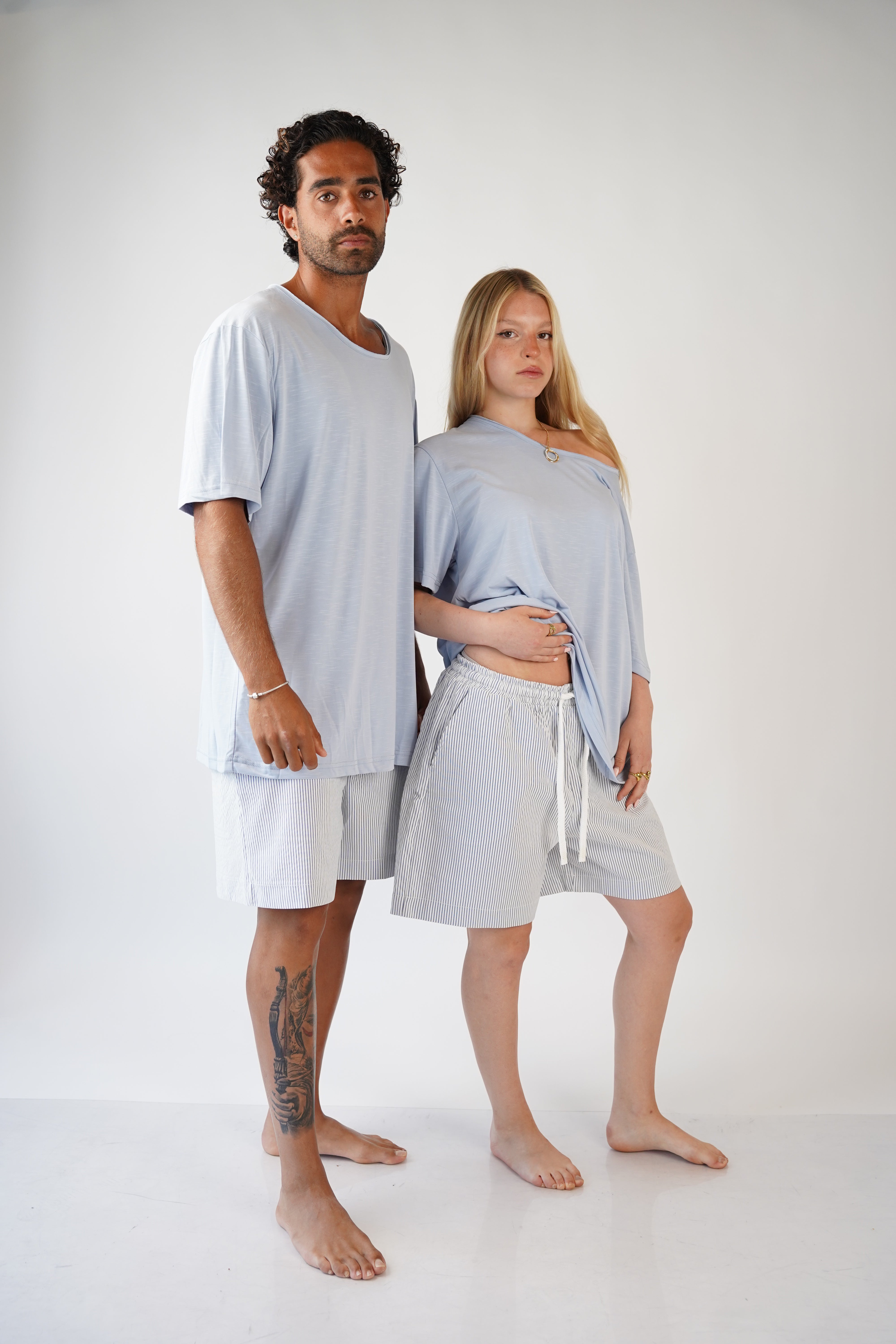 BASE TEE - LIGHT BLUE