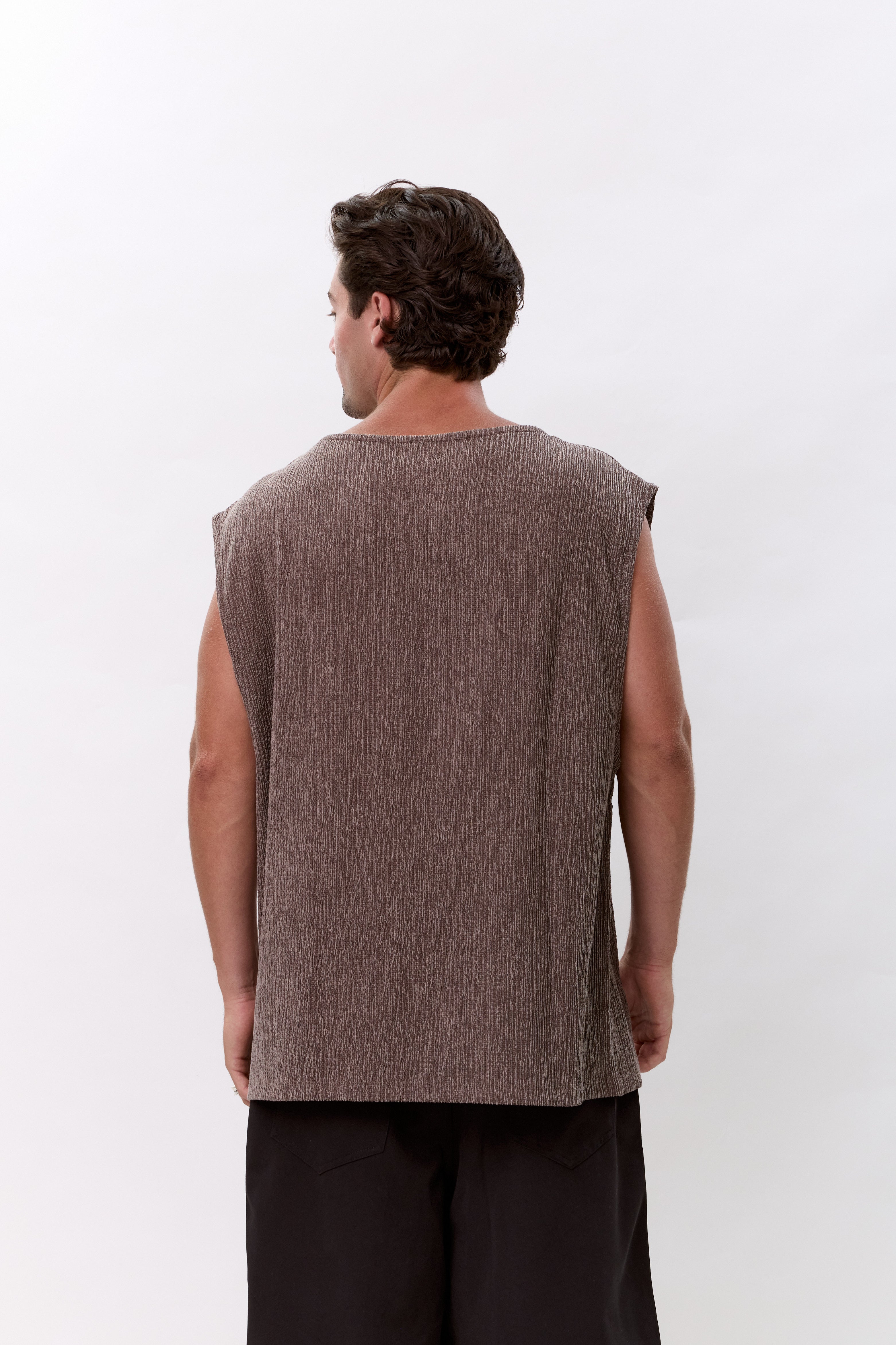 TANK TOP - BROWN