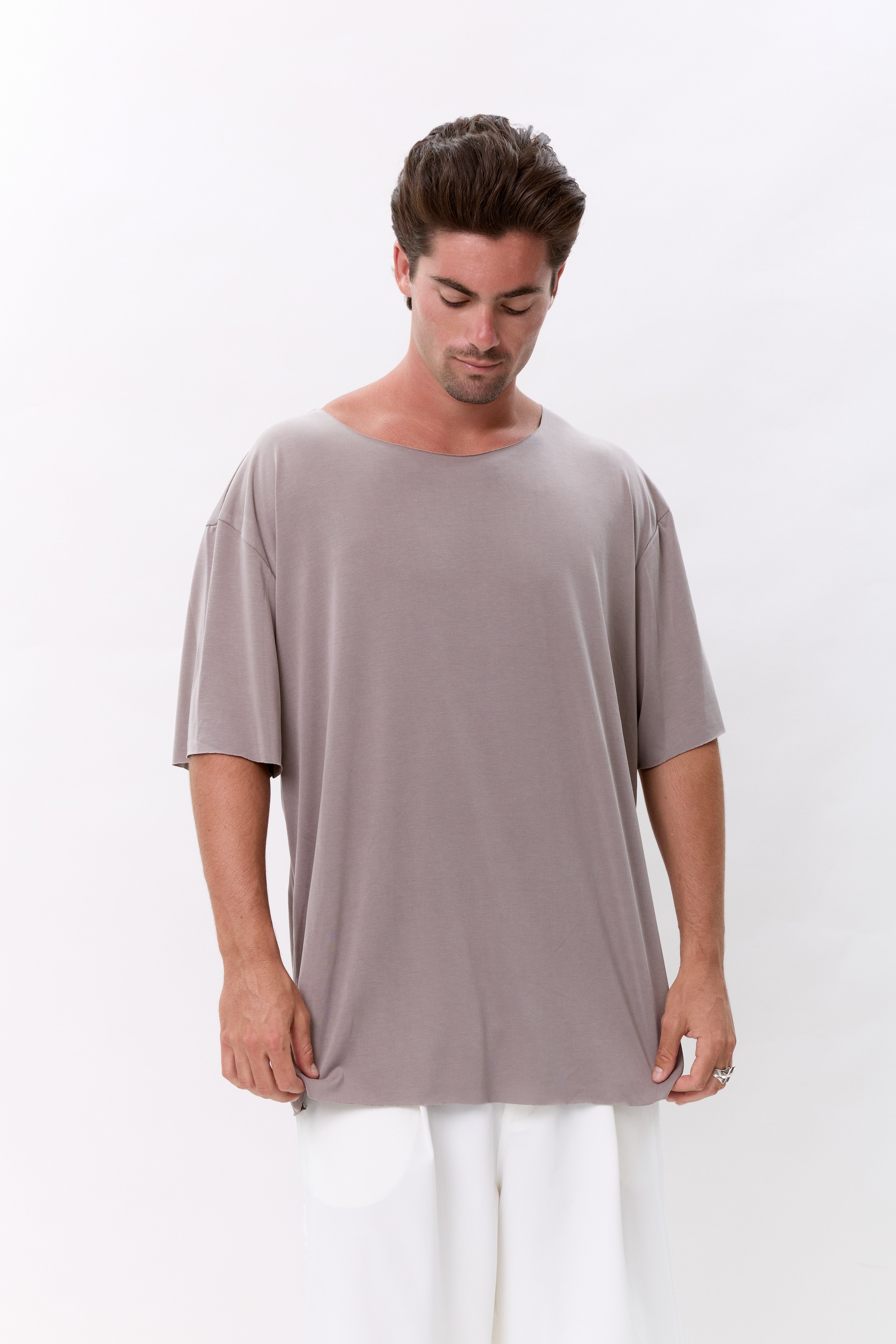 BASE TEE - LIGHT GRAY