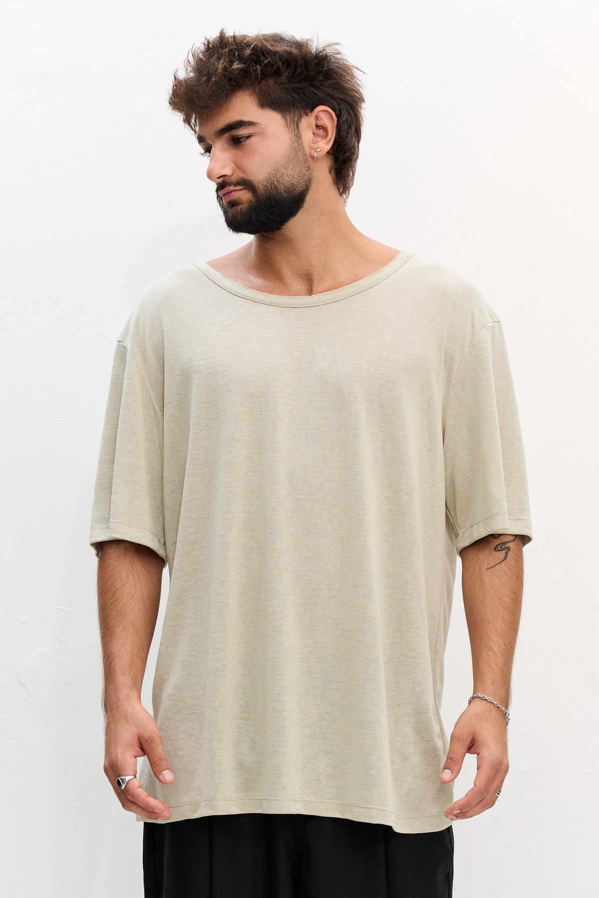 LINEN TEE - LIGHT GREEN