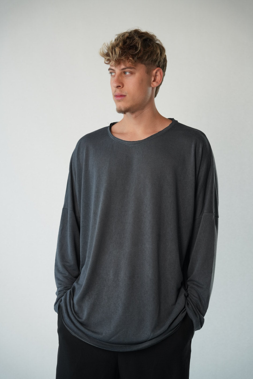 LINEN LONG - GRAY