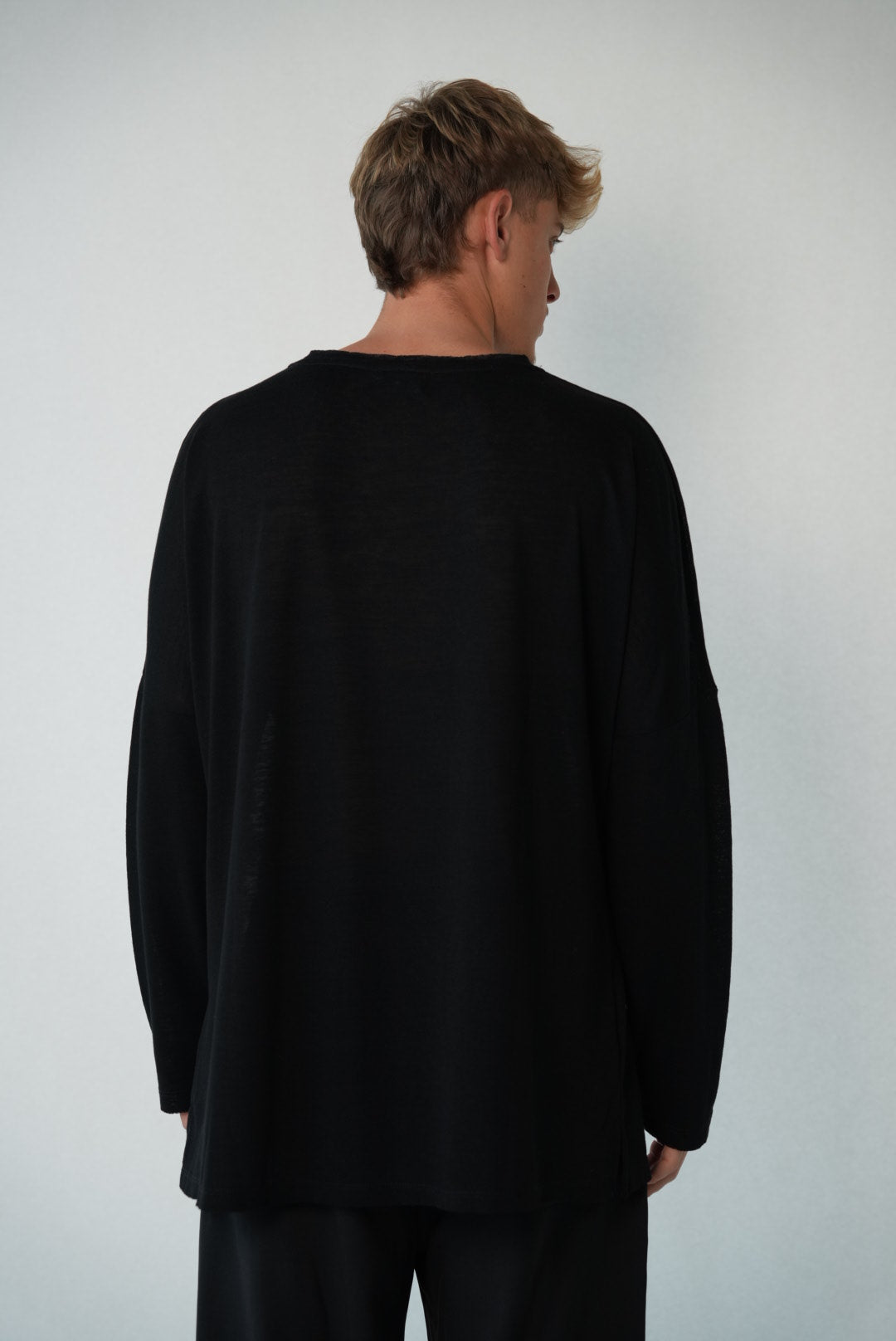 LINEN LONG - BLACK