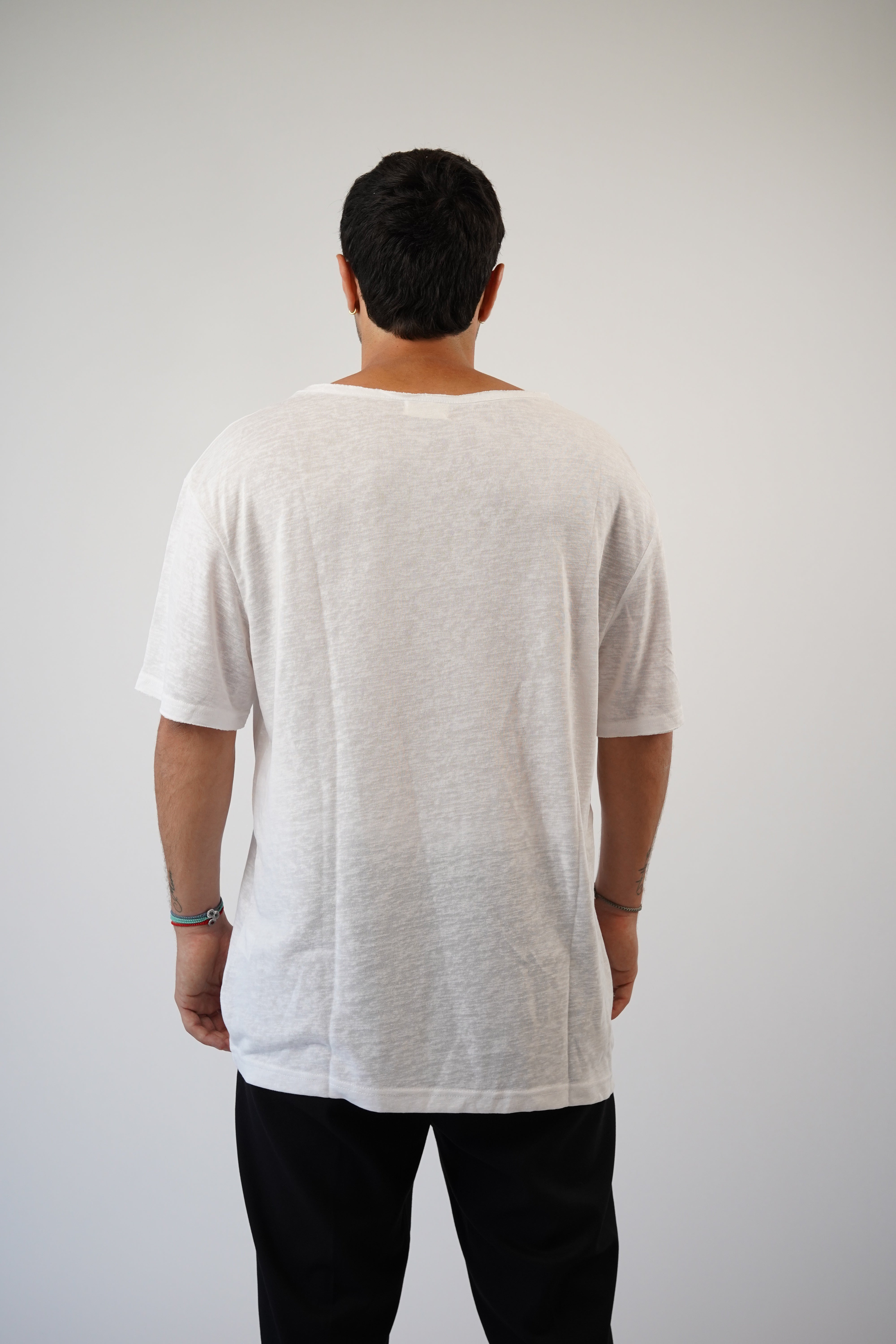 LINEN TEE - WHITE