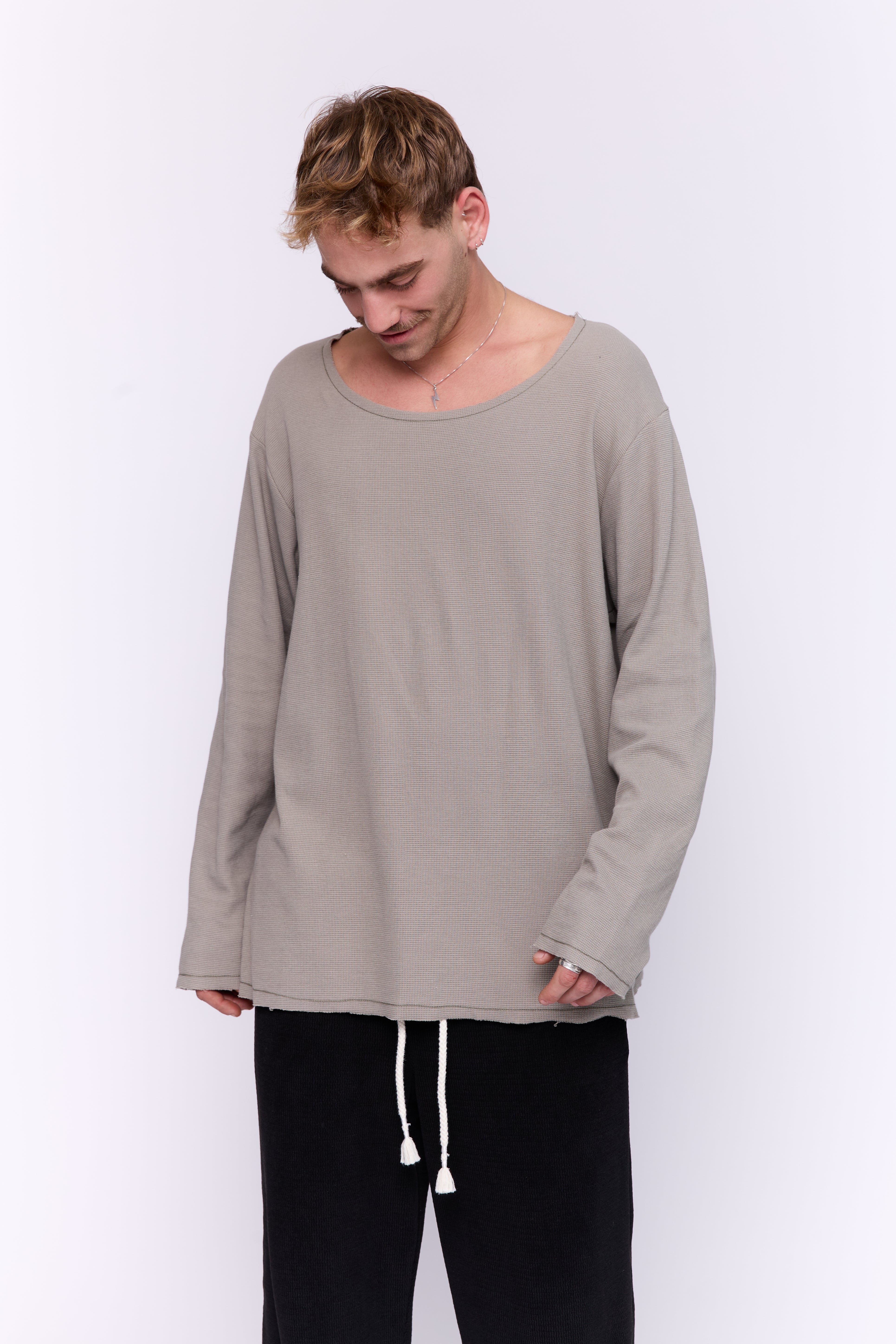 JUST WAFFLE - OLIVE GREY