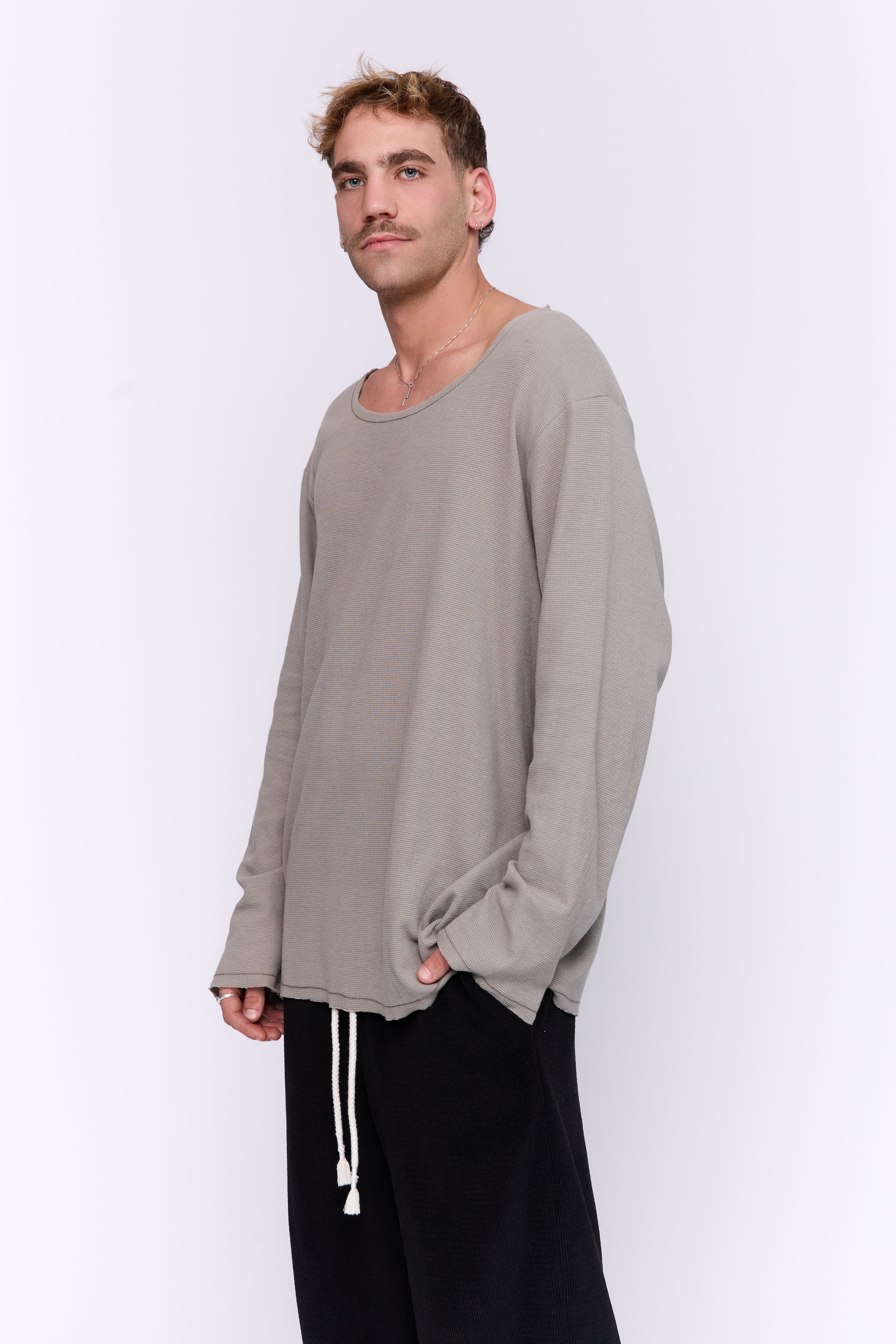 JUST WAFFLE - OLIVE GREY