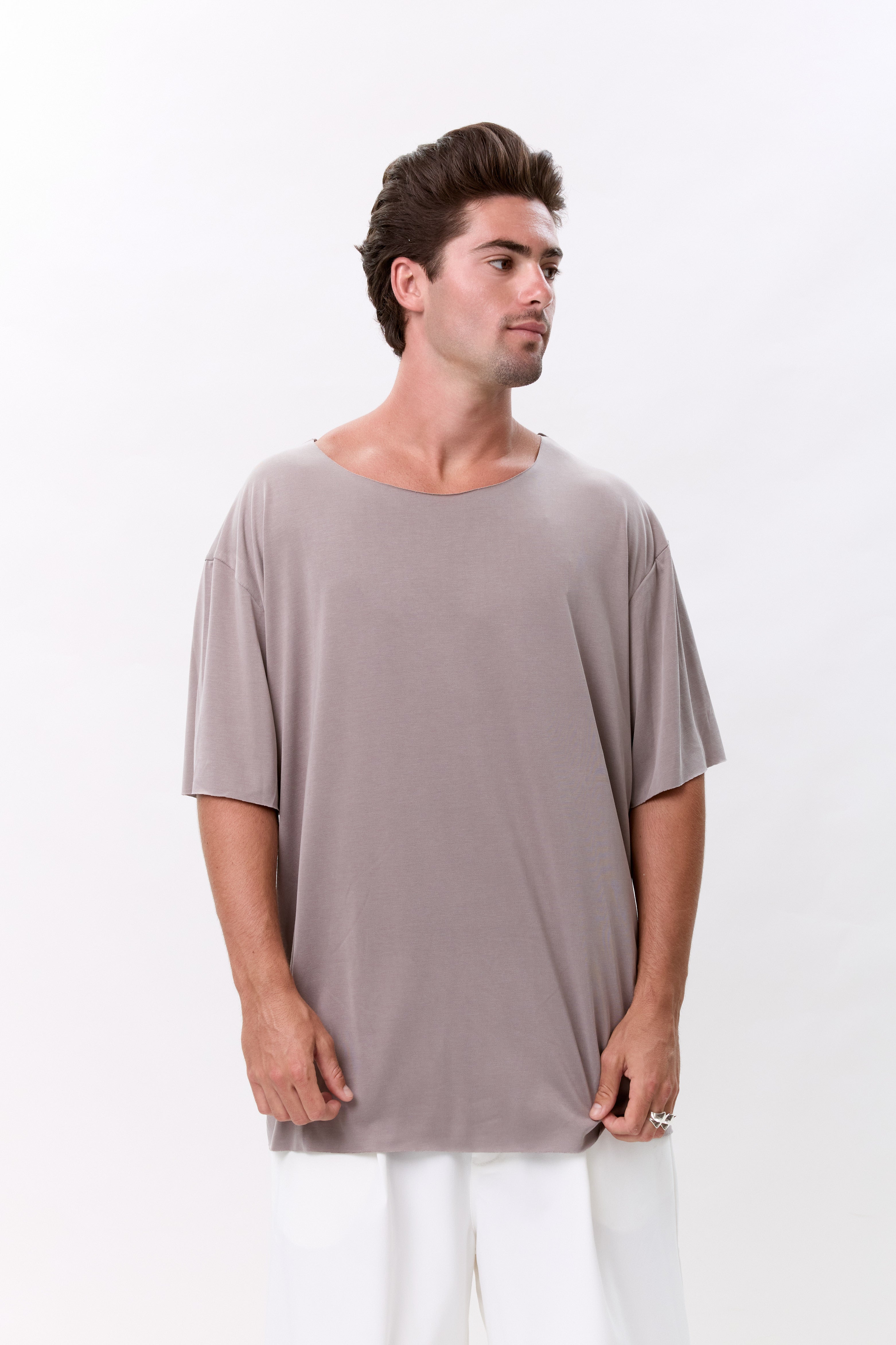 BASE TEE - LIGHT GRAY