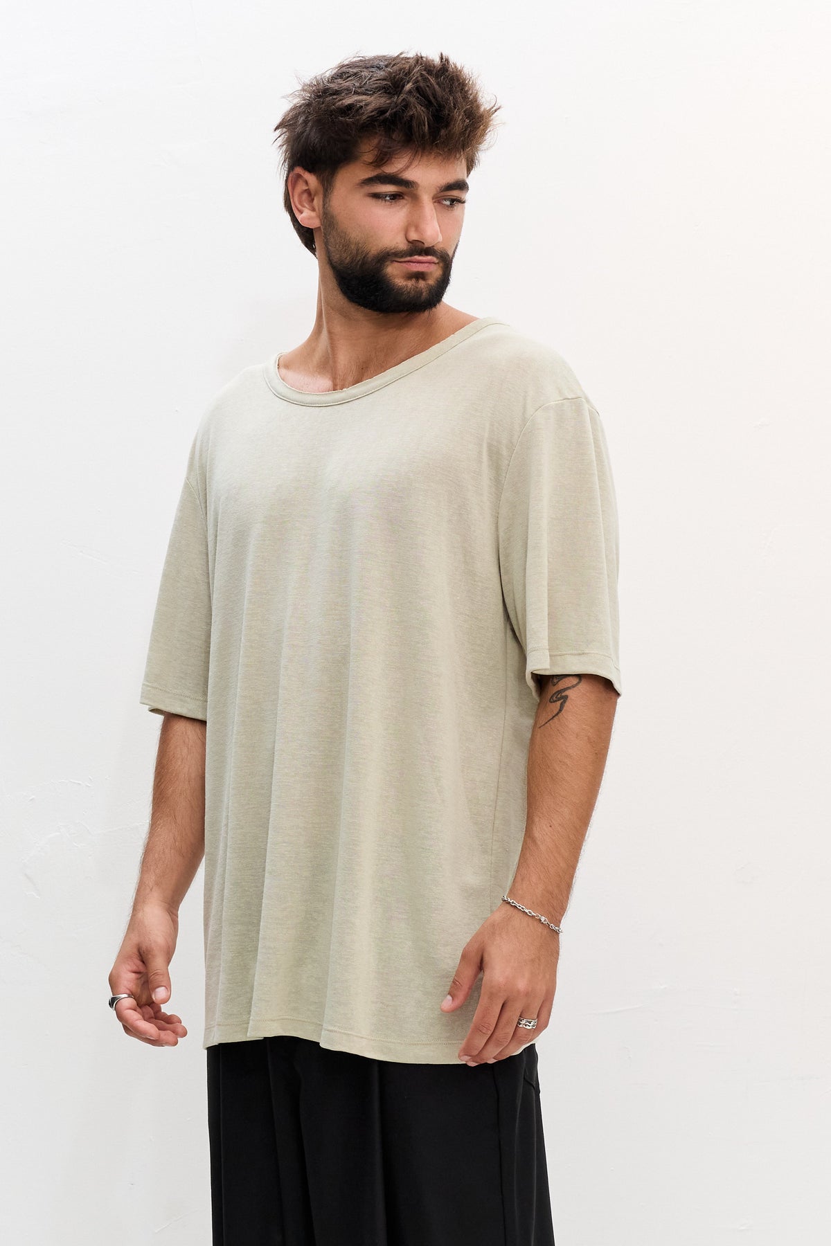 LINEN TEE - LIGHT GREEN