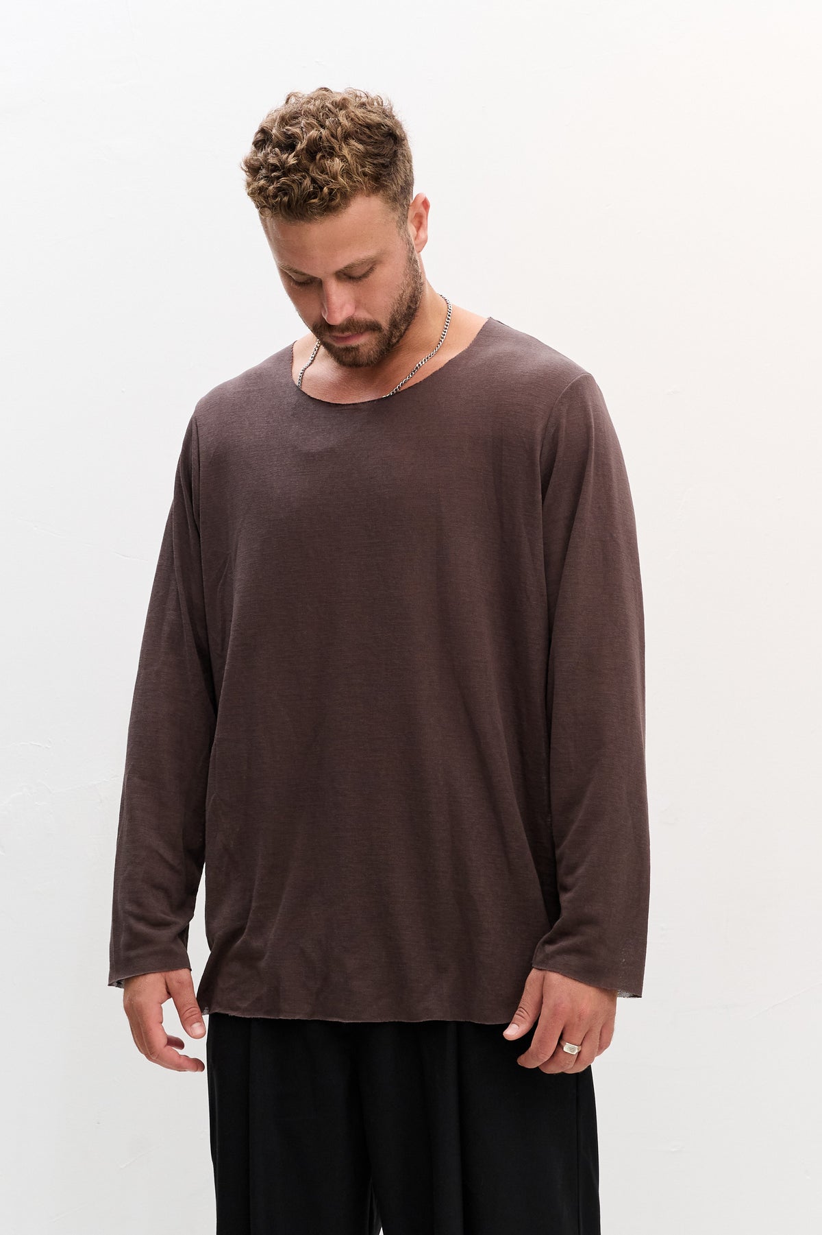 LINEN LONG - BROWN