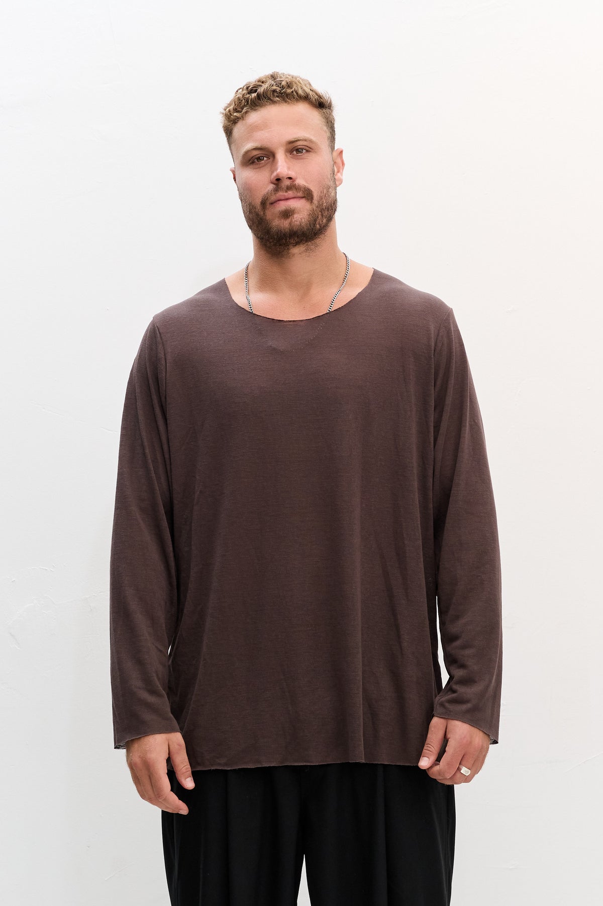 LINEN LONG - BROWN