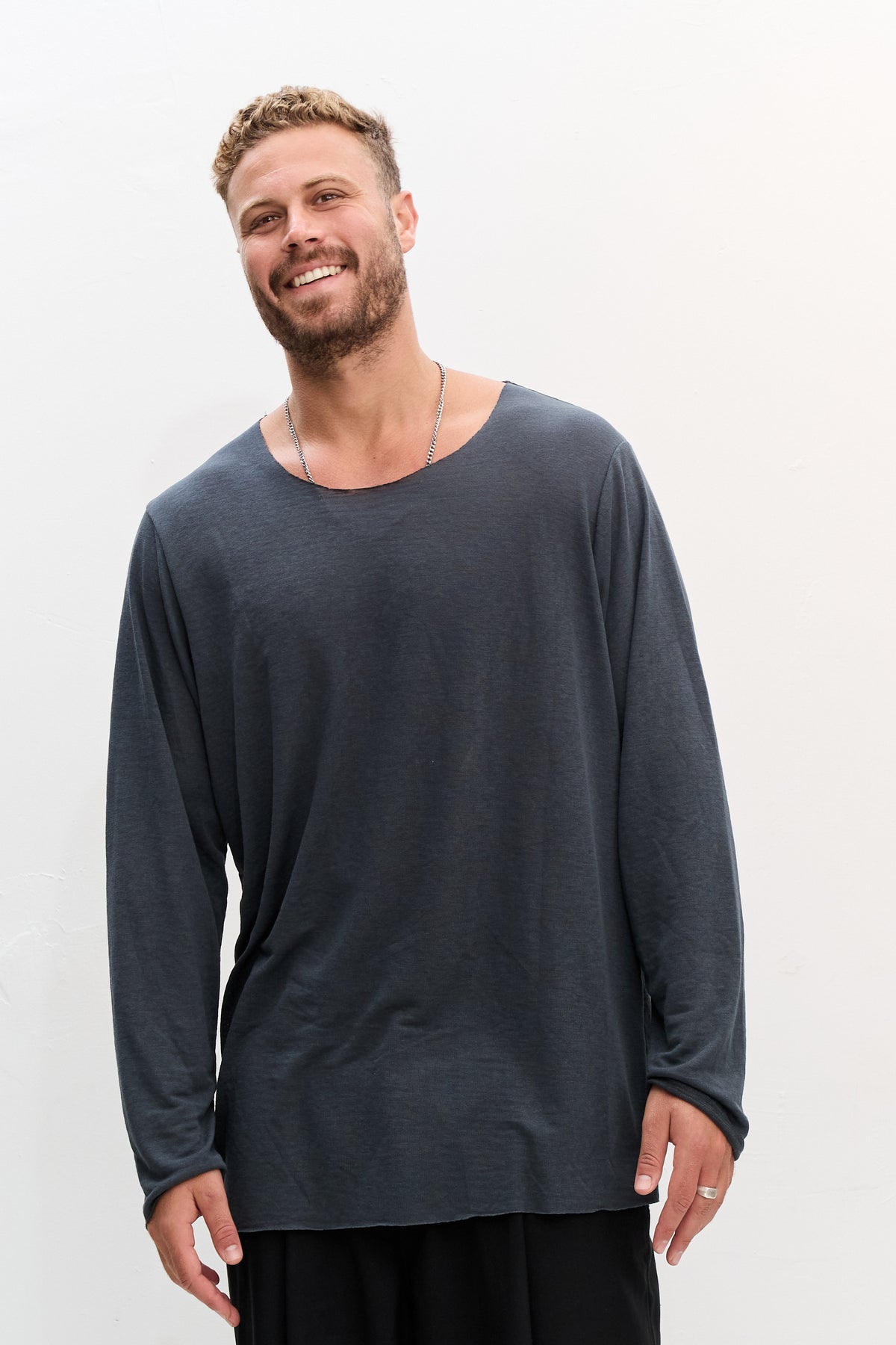 LINEN LONG - GRAY