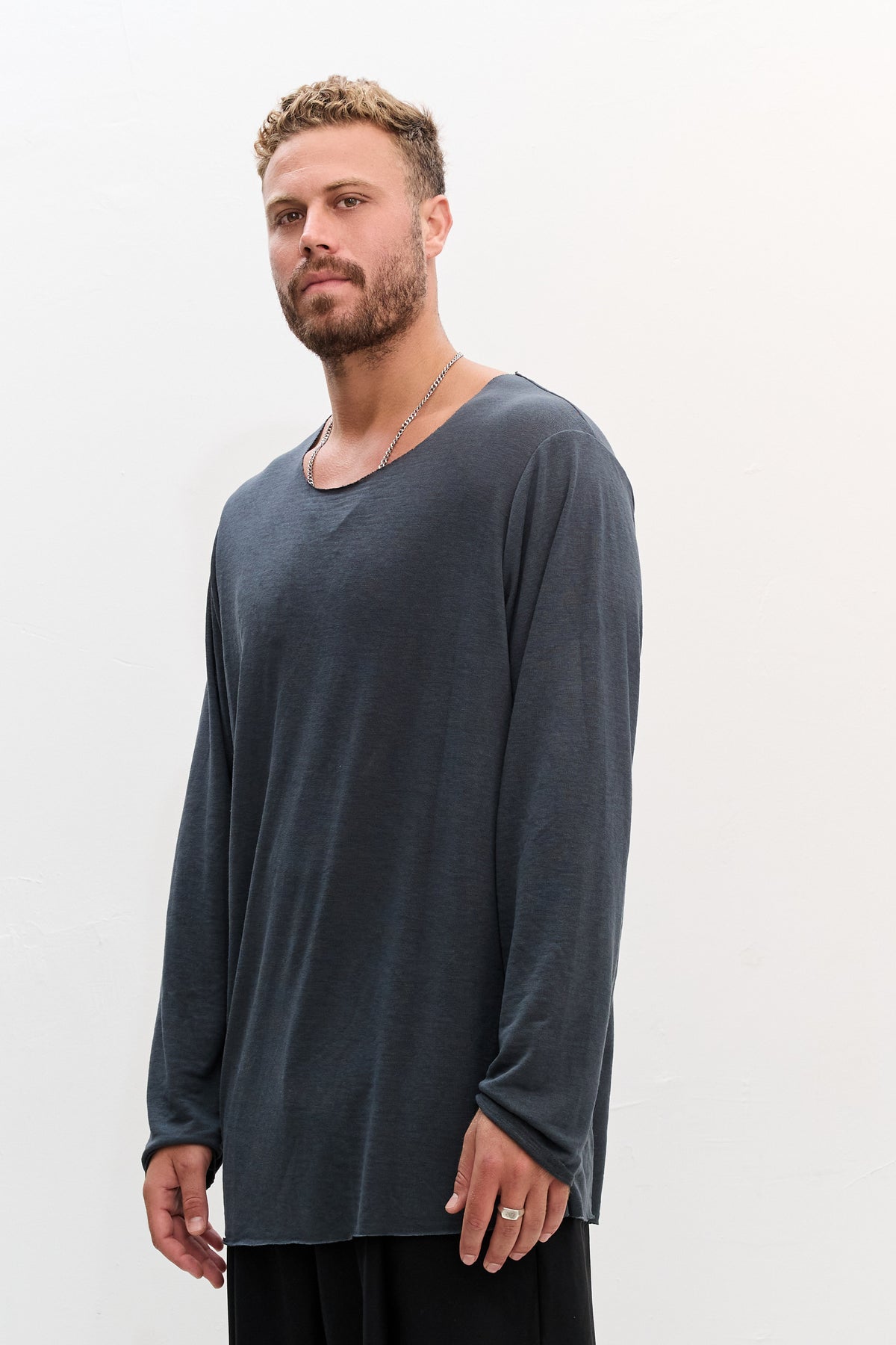 LINEN LONG - GRAY
