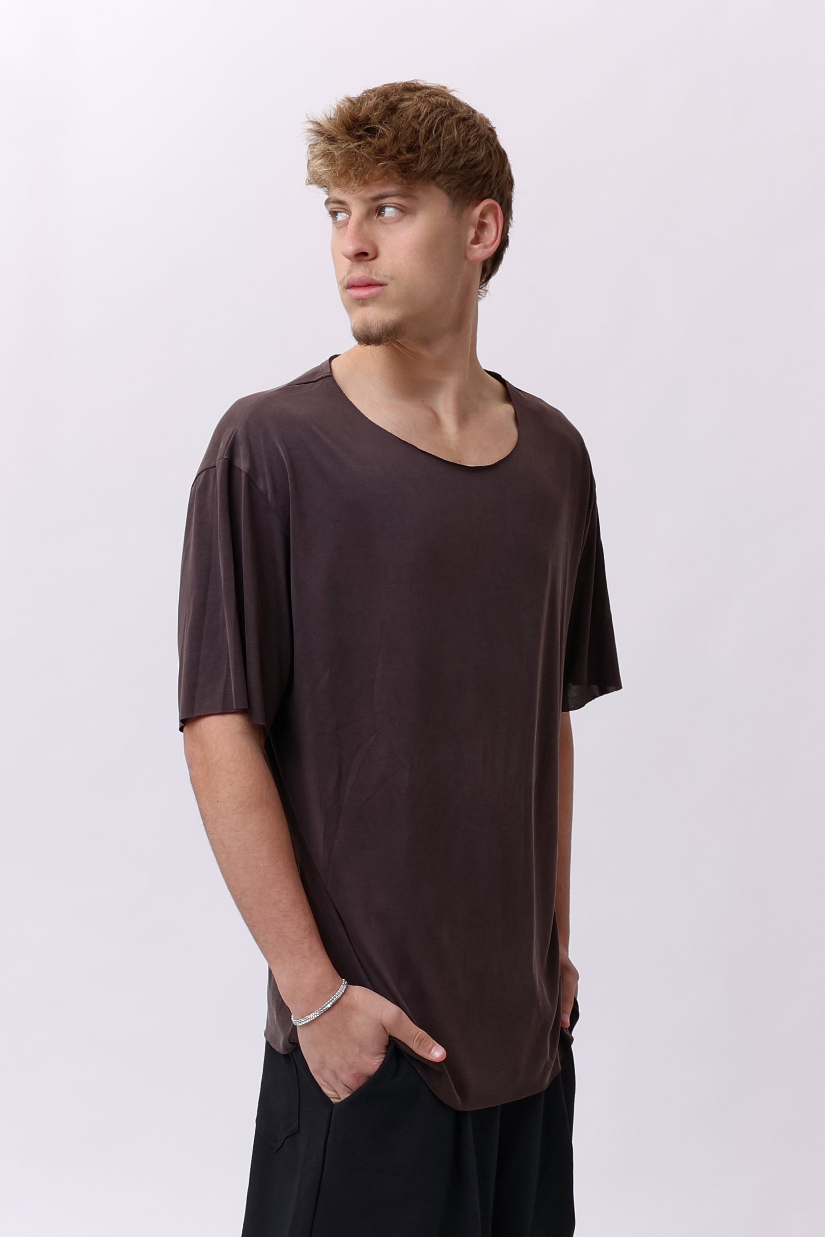 BASE TEE - BROWN