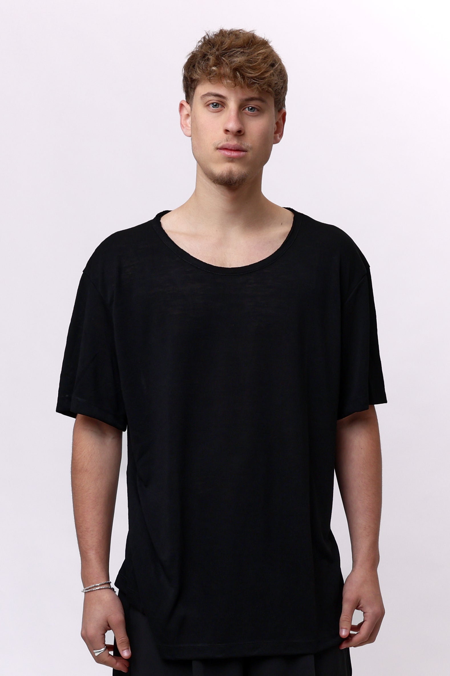 LINEN TEE - BLACK