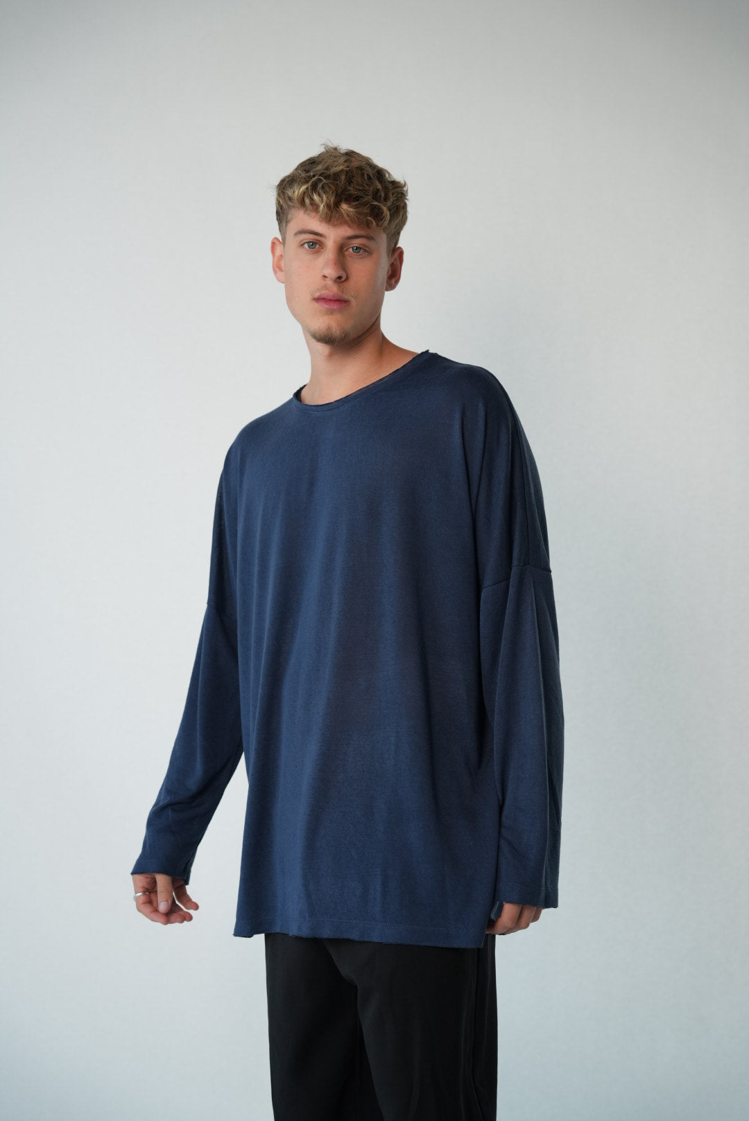 LINEN LONG - NAVY