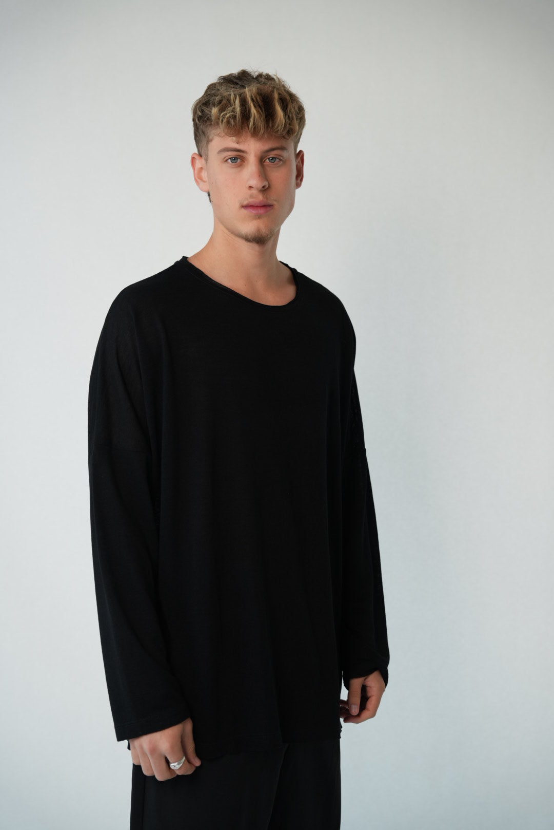 LINEN LONG - BLACK